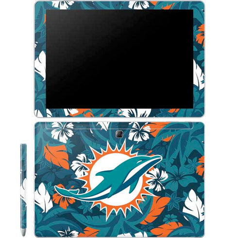 NFL Miami Dolphins Tropical Print Galaxy Book 12in Skin